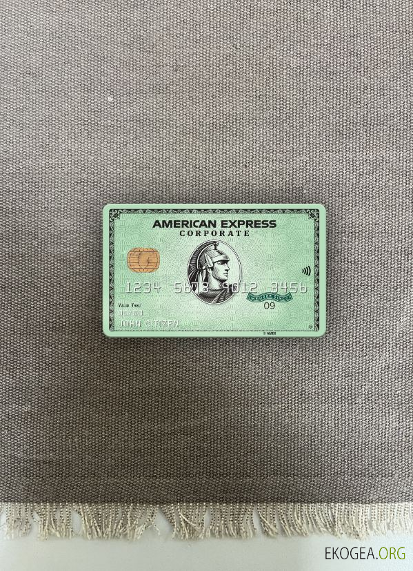 USA State Street Corporation banque AMEX carte d'entreprise verte photolook ,